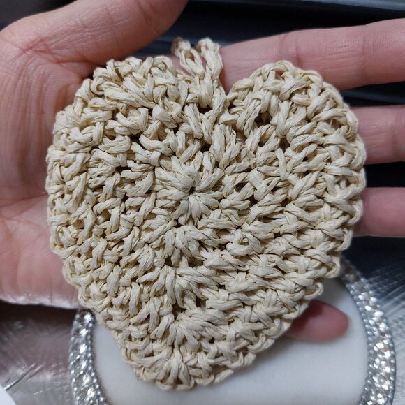 Heart Shaped Mini Clip On Mini Handbag Charm Accessory Clip On Mini Bag Pouch - Picture 3 of 5